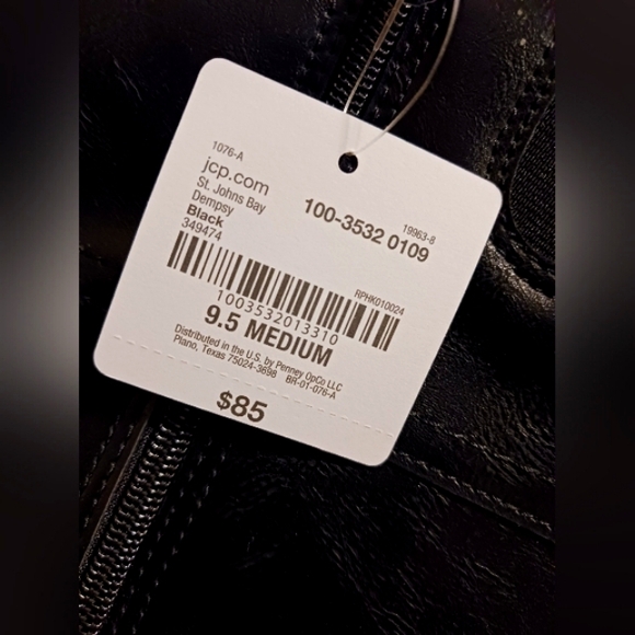 NWT ~ WOMEN'S ST. JOHNS BAY DEMPSY BLACK STACKED HEEL RIDING BOOTS 👢 - Picture 10 of 11